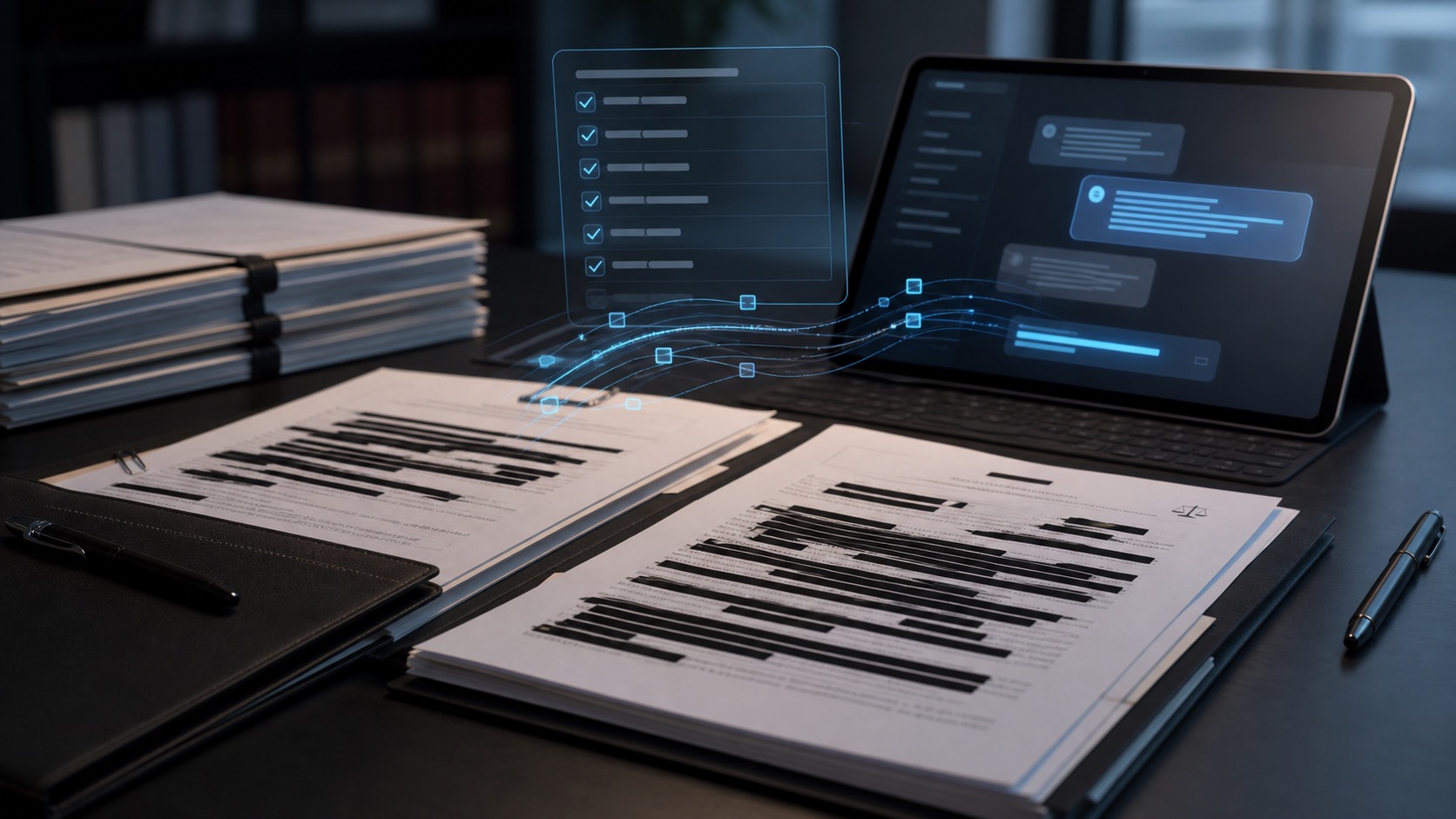 Documentos de clientes anonimizados y revisión de privacidad antes de usar ChatGPT